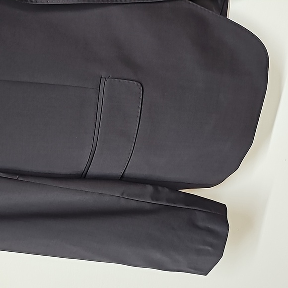 Calvin Klein mens suit jacket, slim fit, stretch, wool blend, black, 46 R - Picture 2 of 13